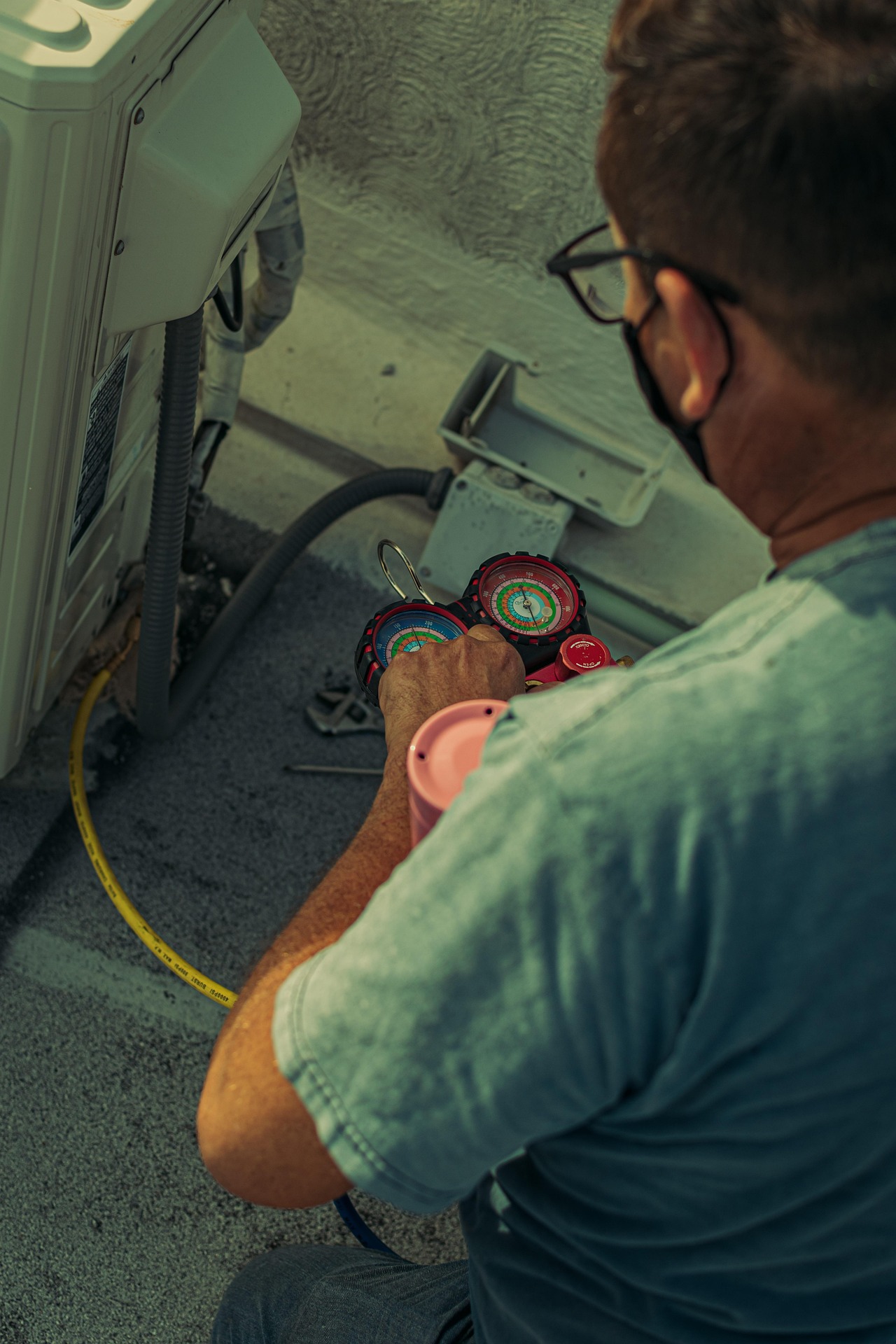 HVAC technician representing the company team